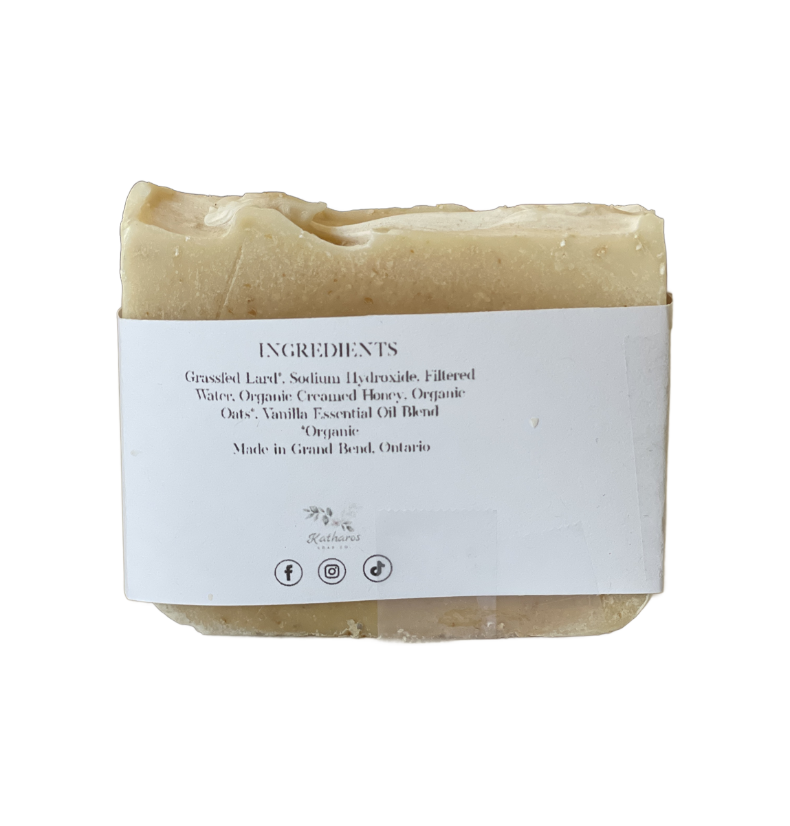 Katharos Soap Co. Oatmeal Milk & Honey Soap 4.5oz