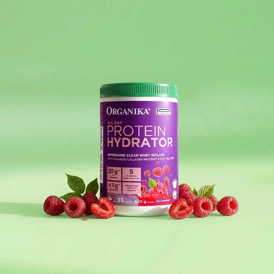 Organika All Day Protein Hydrator Wild Raspberry 650g