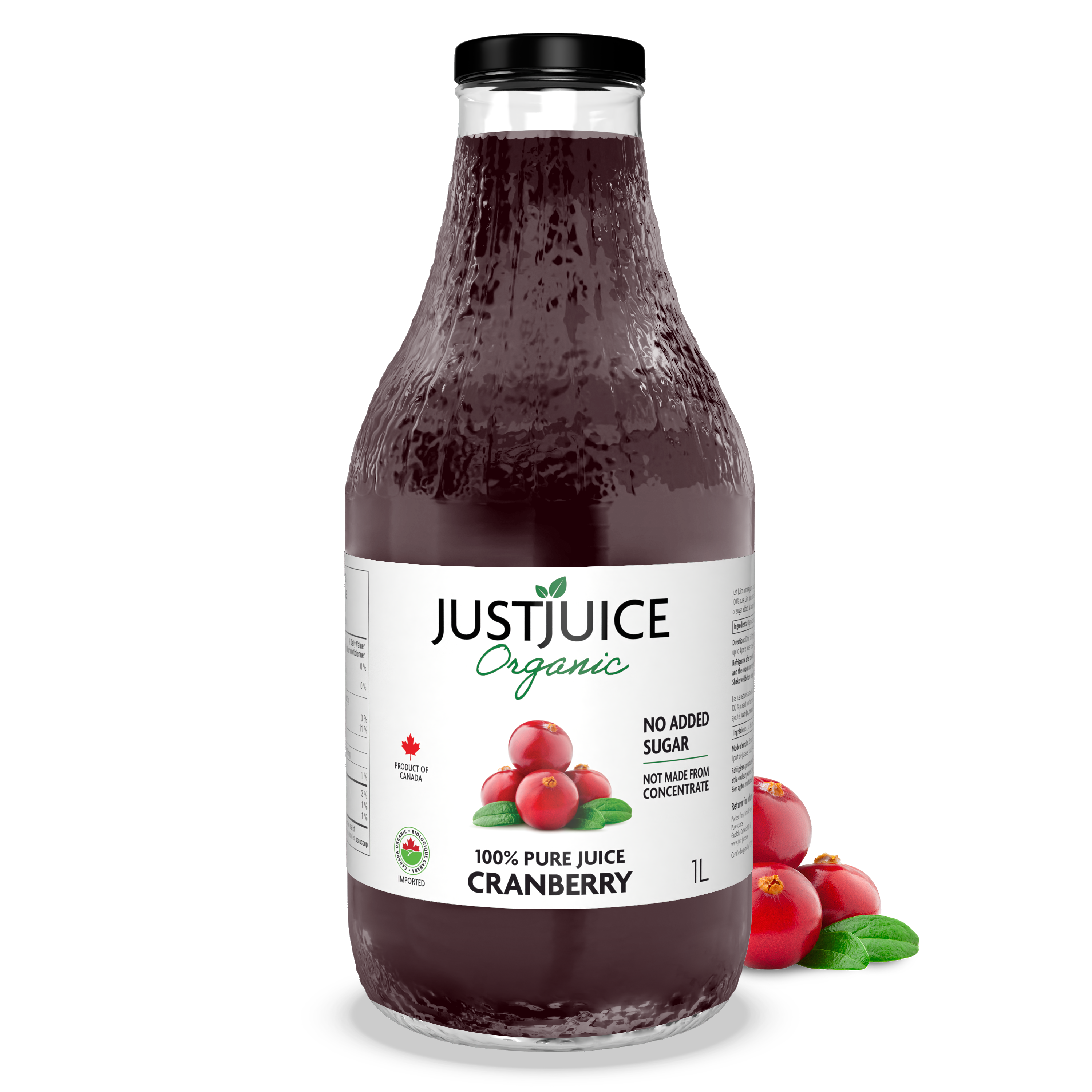 Just Juice Organic Cranberry 1L