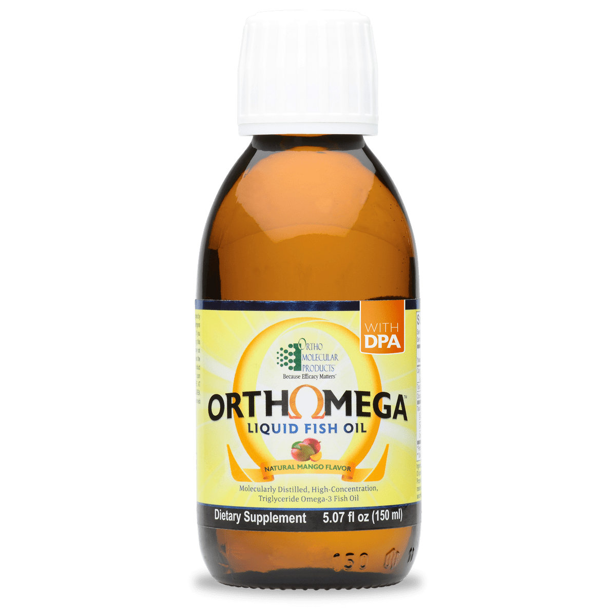 Ortho Molecular Products OrthOmega Liquid Fish Oil Mango 150ml