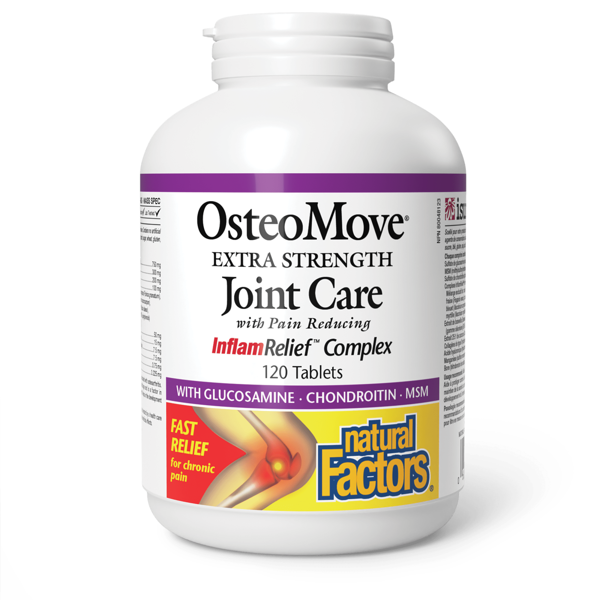 Natural Factors OsteoMove Extra Strength 120 Tablets