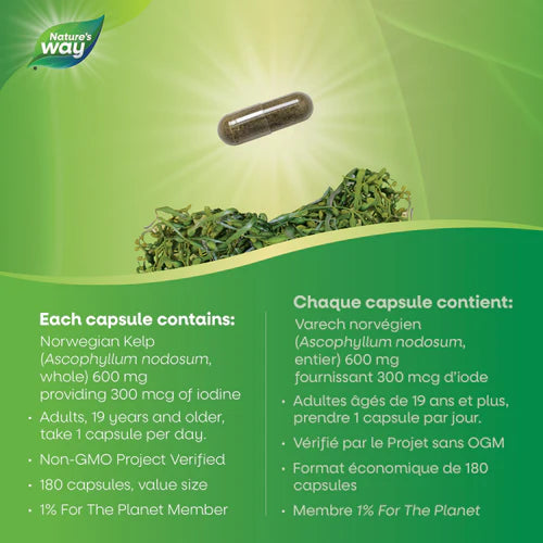 Nature's Way Kelp 180 Capsules