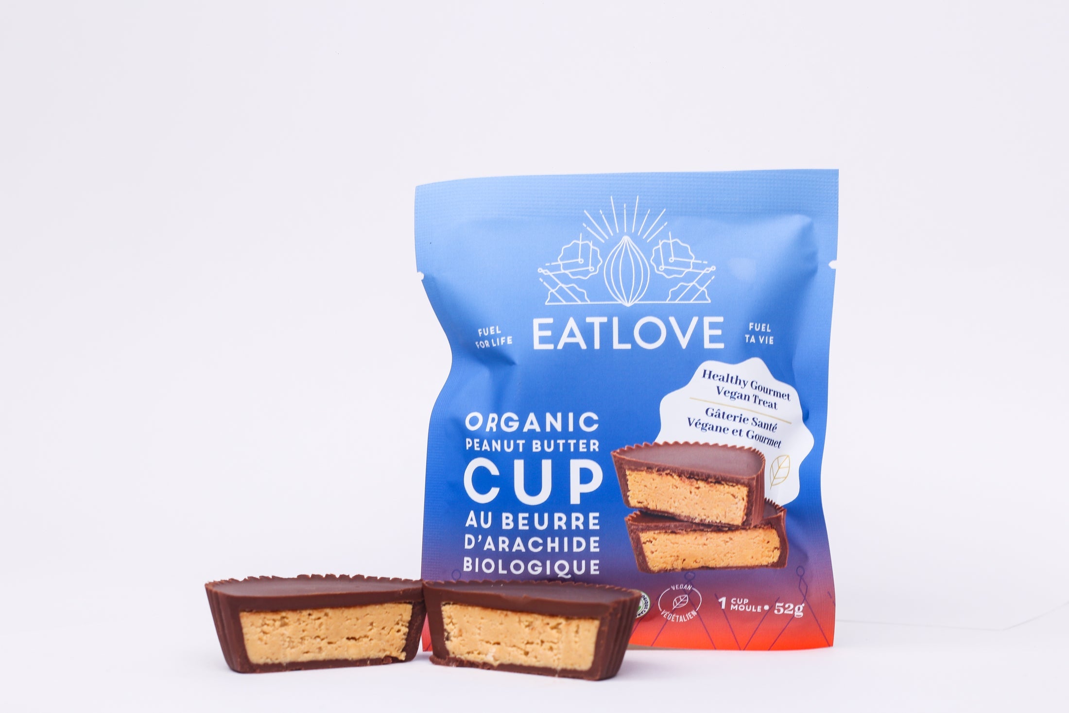 EatLove Organic Peanut Butter Cup 52g