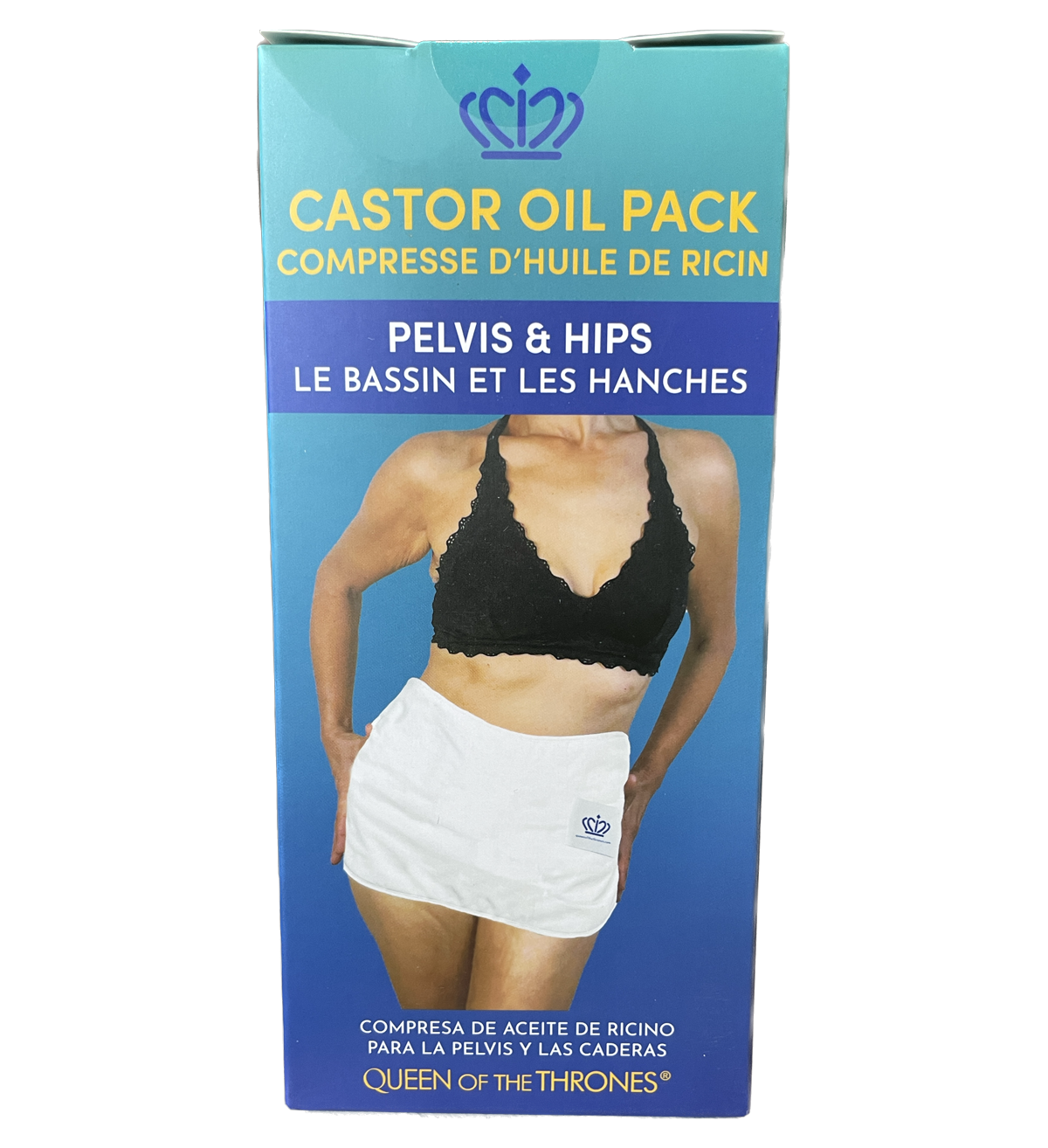 Queen of the Thrones Original Organic Pelvis & Hips Castor Oil Pack