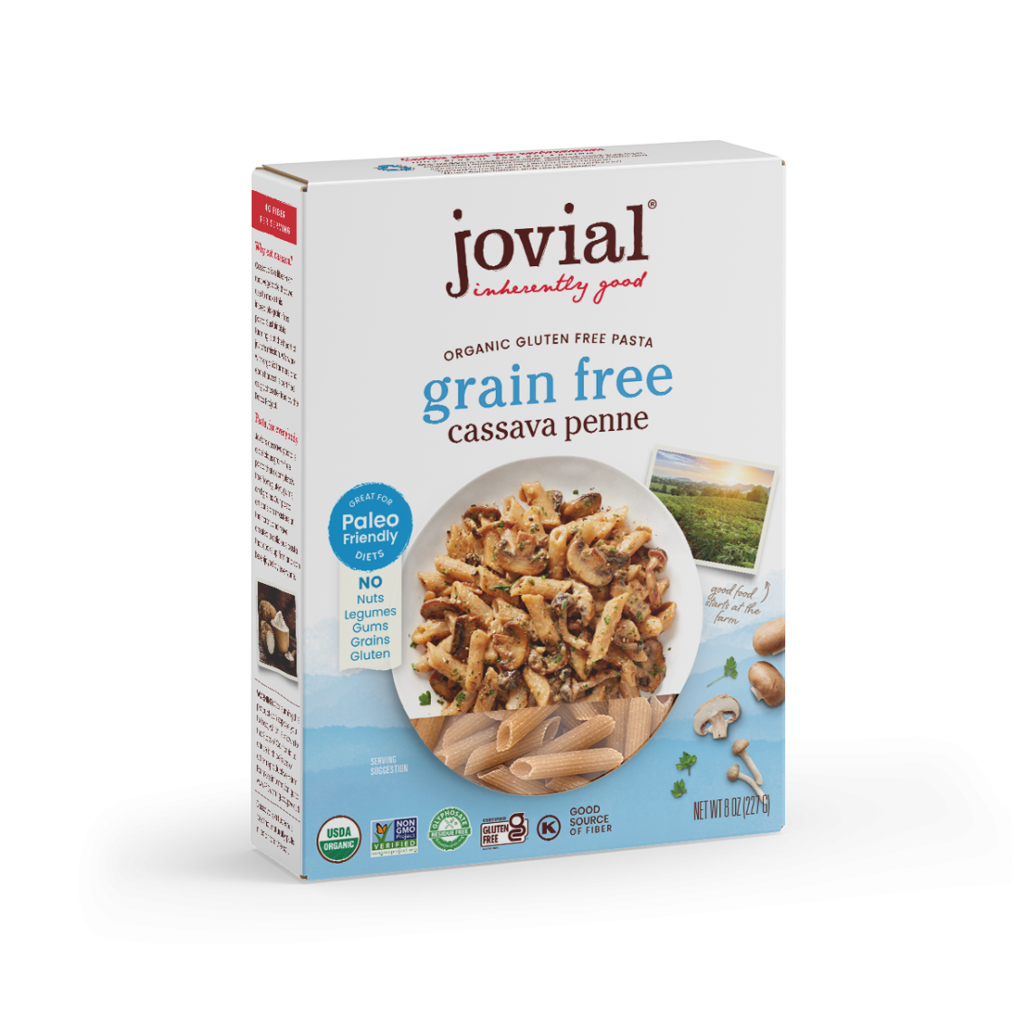 Jovial Organic Grain-Free Cassava Penne Pasta 227g