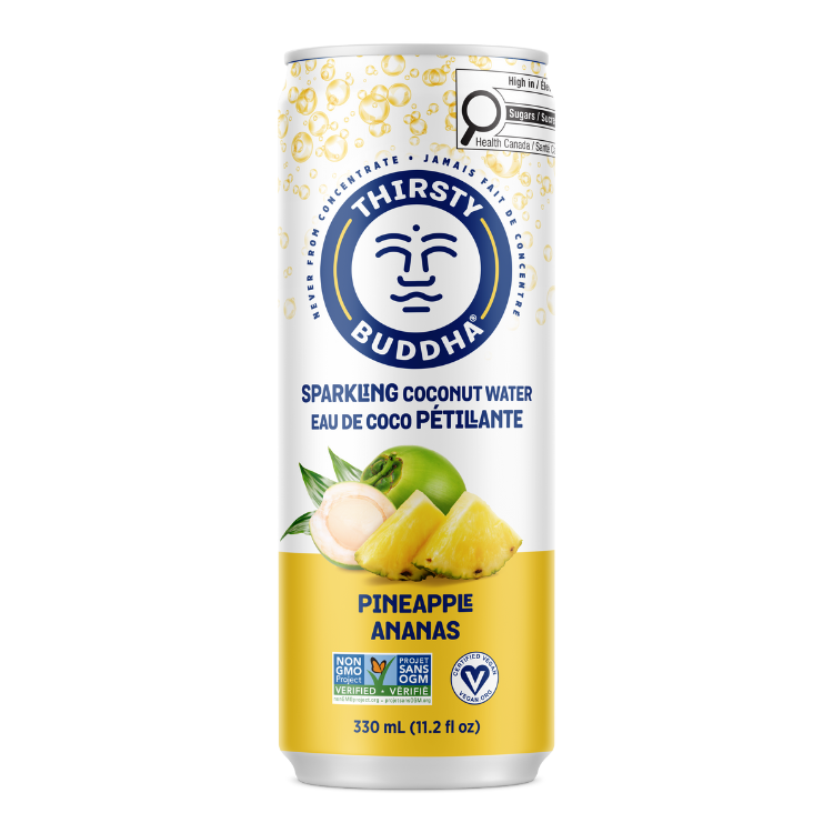 Thirsty Buddha Sparkling Coconut Water Pineapple 330ml