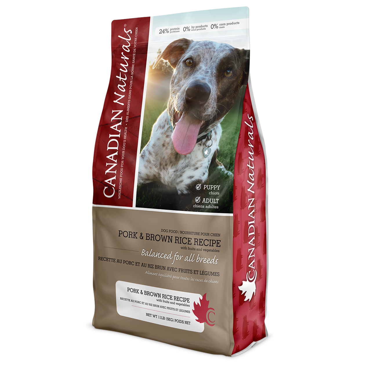 Canadian Naturals Pork & Brown Rice Dog Food 30lb