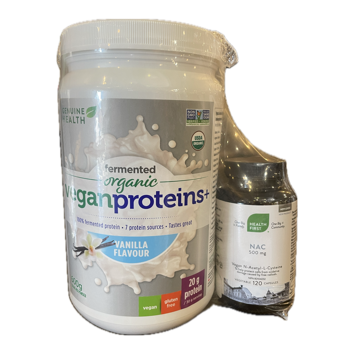 Genuine Health Organic Fermented Vegan Proteins+ Vanilla 600G
