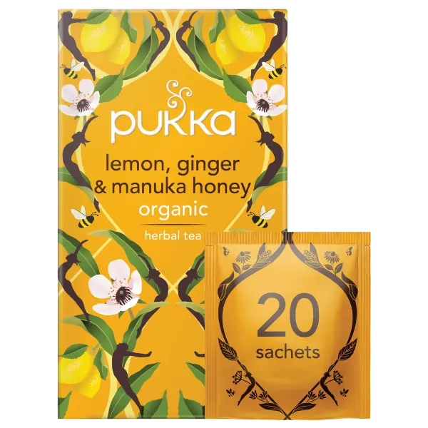 Pukka Lemon, Ginger & Manuka Honey Tea 20 Teabags