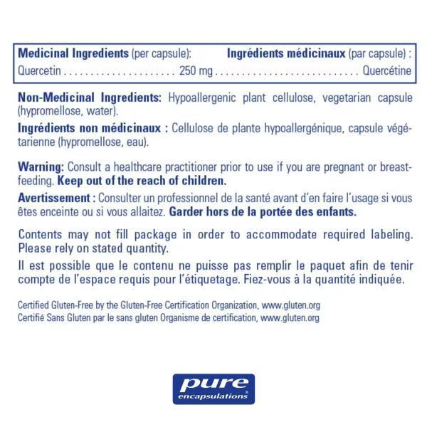 Pure Encapsulations Quercetin 120 Capsules