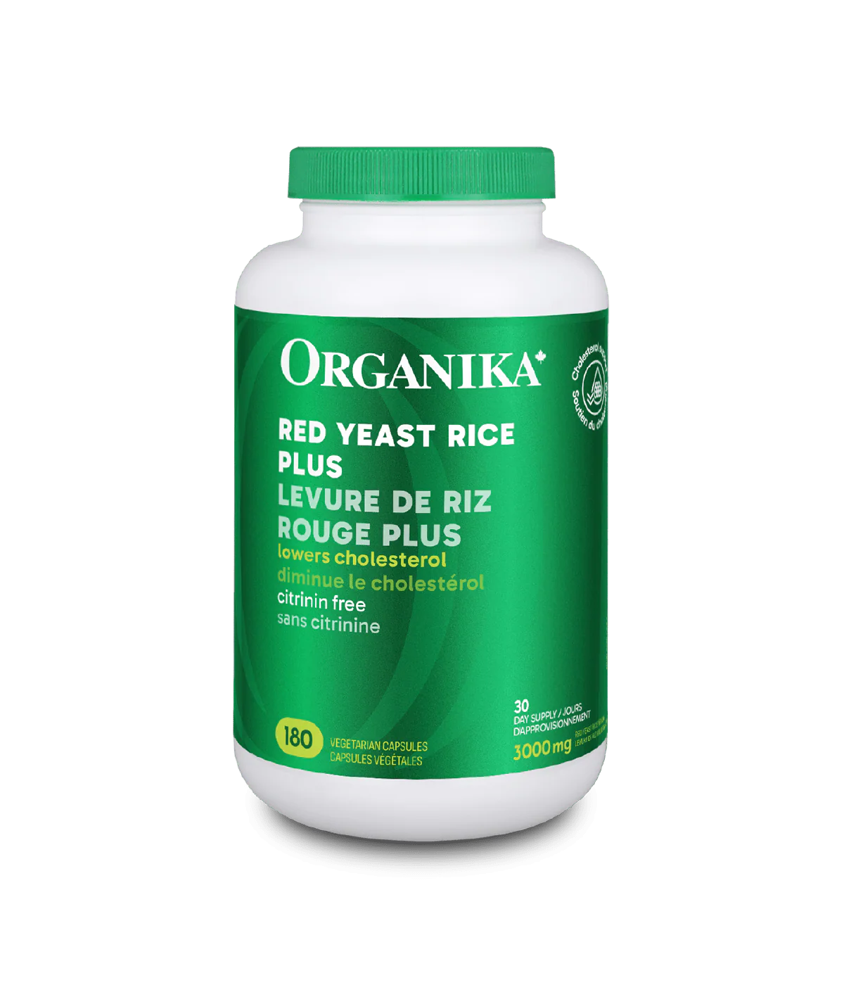 Organika Red Yeast Rice Plus 180 Vegetarian Capsules