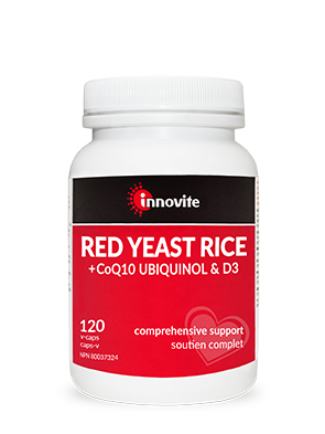 Innovite Red Yeast Rice 120 Vegetarian Capsules (Discontinued: Replaced with CanPrev Red Yeast Rice)