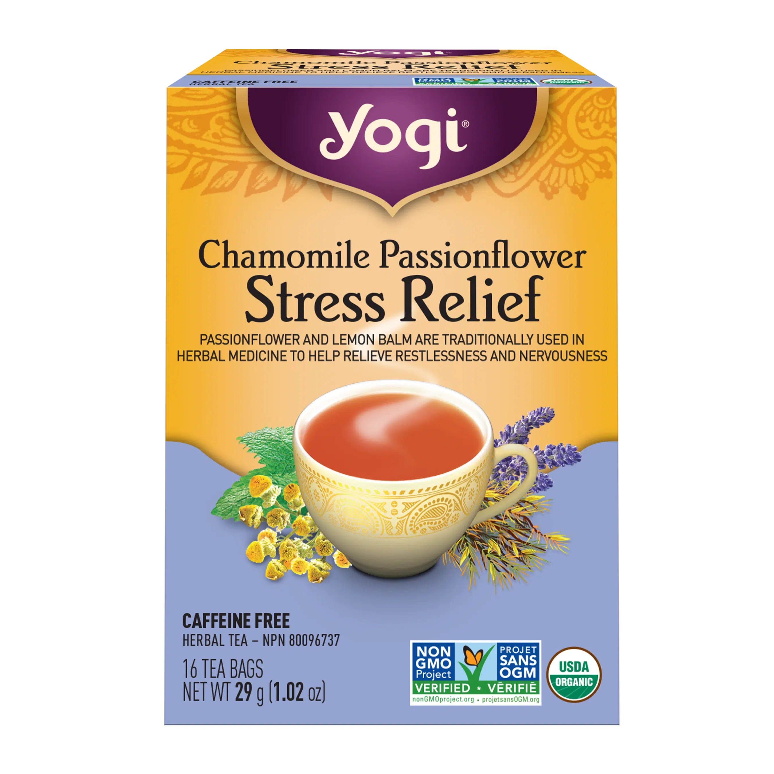 Yogi Organic Stress Relief Tea 16 Tea bags