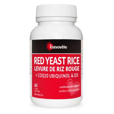 Innovite Red Yeast Rice with Ubiquinol & Vitamin D3 60 Vegetarian Capsules