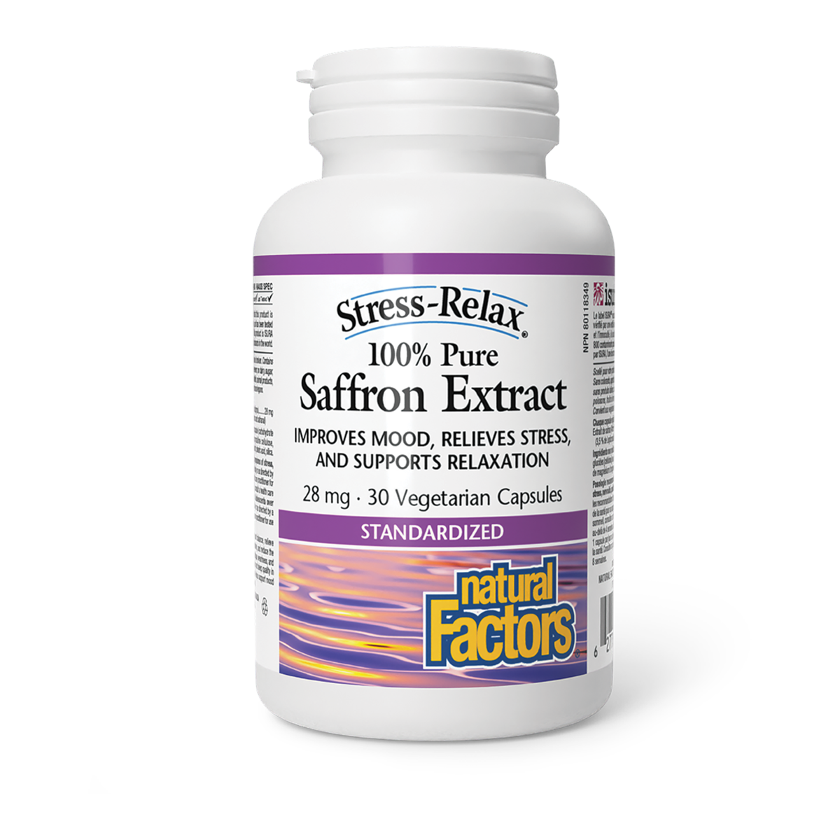 Natural Factors Stress-Relax Saffron Extract 30 Vegetarian Capsules