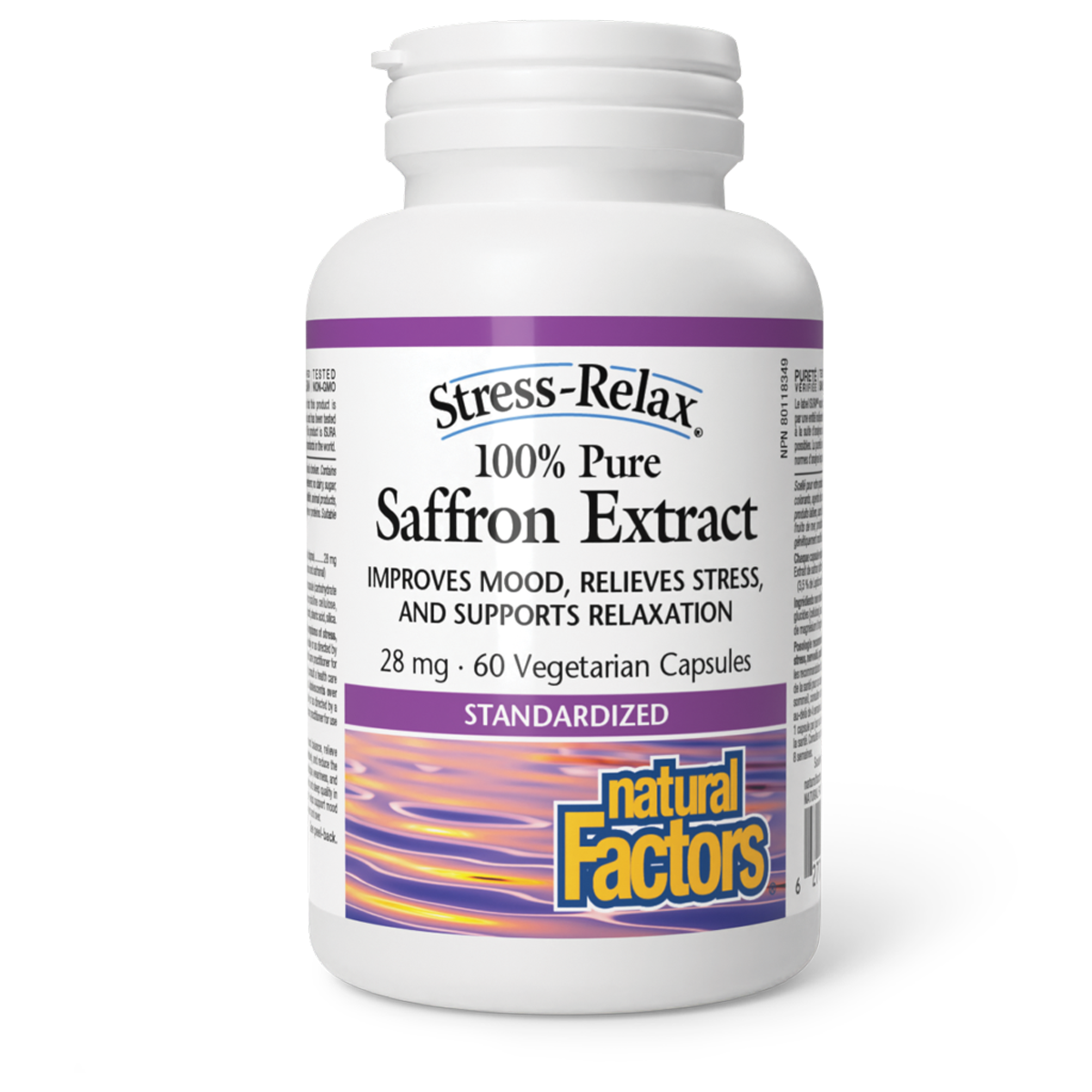 Natural Factors Stress-Relax Saffron Extract 60 Vegetarian Capsules