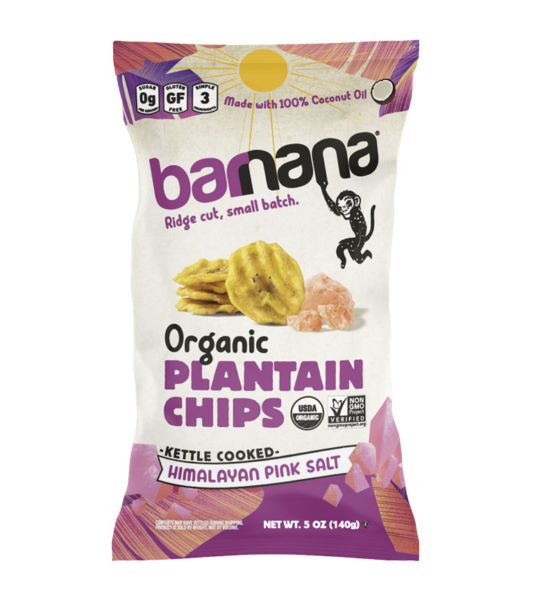 Barnana Organic Plantain Chips Himalaya Pink Salt 140g