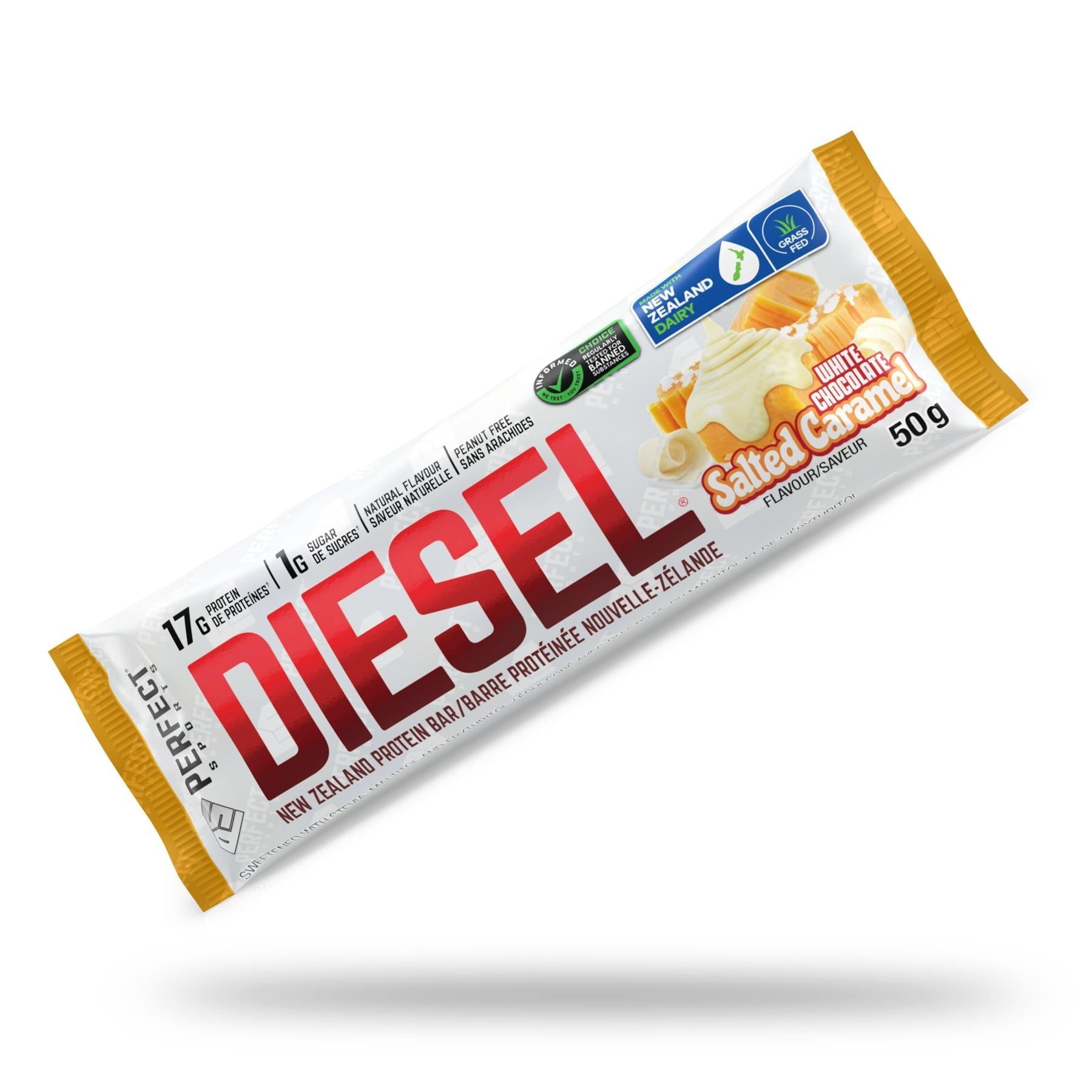 Diesel Protein Bar White Chocolate Salted Caramel 50g