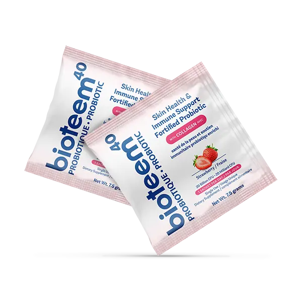 Bioteem40 Skin & Immune Support Powder Strawberry CASE of 14 Sachets