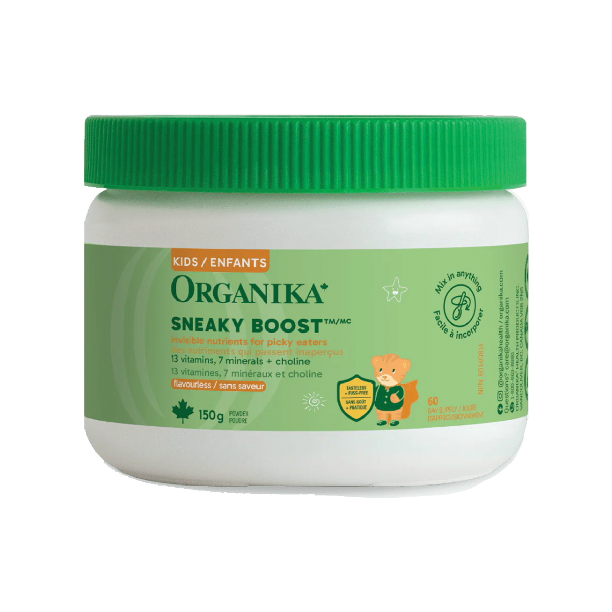 Organika Kids Sneaky Boost 150g Powder