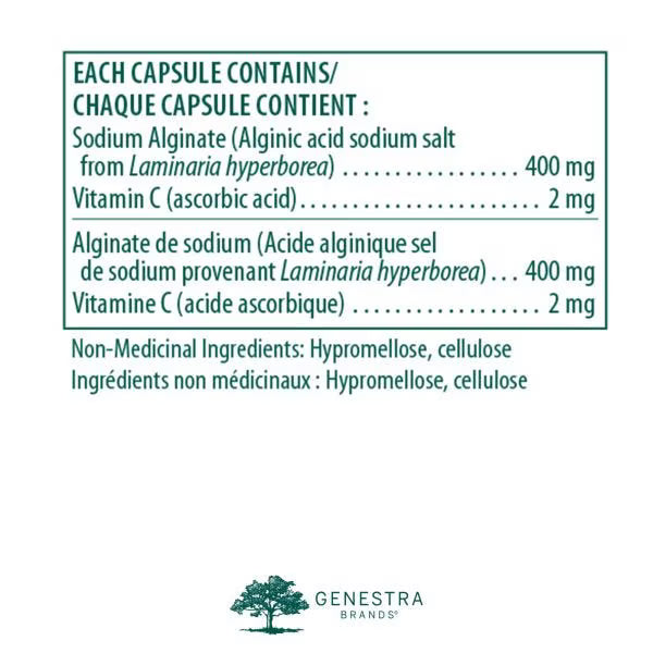 Genestra Sodium Alginate 60 Vegetarian Capsules