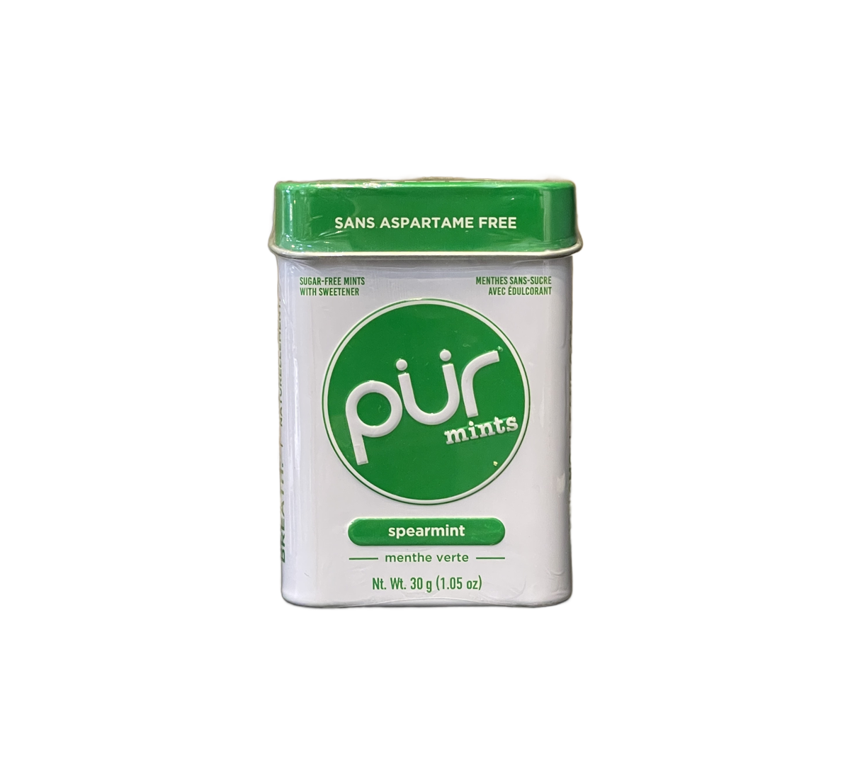 Pur Gum Sugar-Free Spearmint Mints 30g Tin