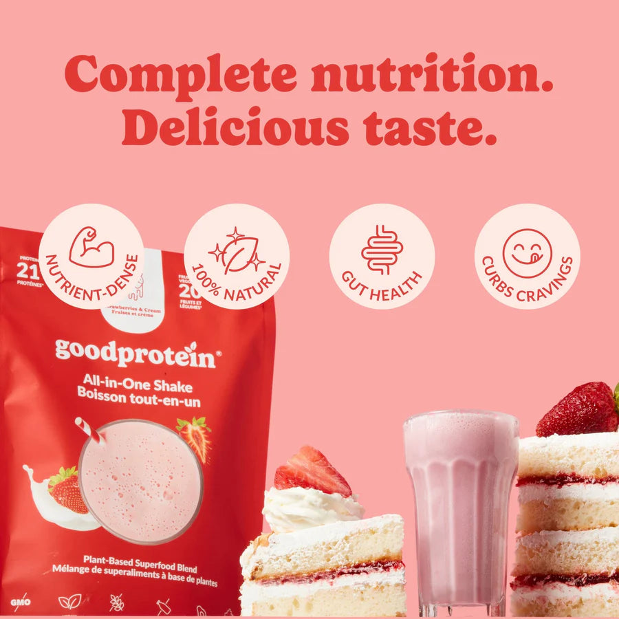 Good Protein Salted Strawberries & Cream All-in-One Shake 880g