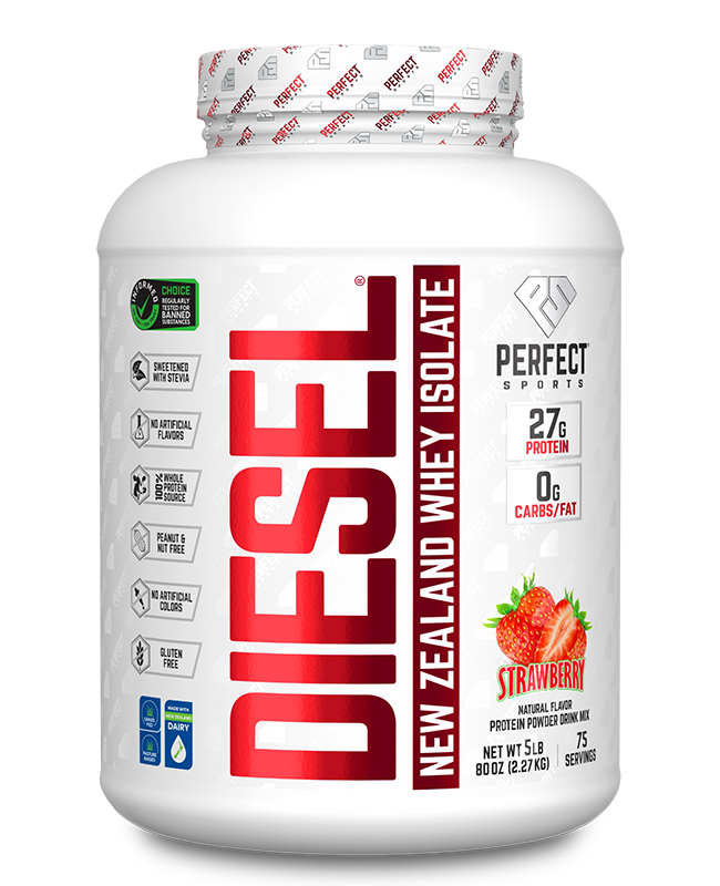 Perfect Sports Diesel Whey Protein Isolate Strawberry 5lb, 2.27kg