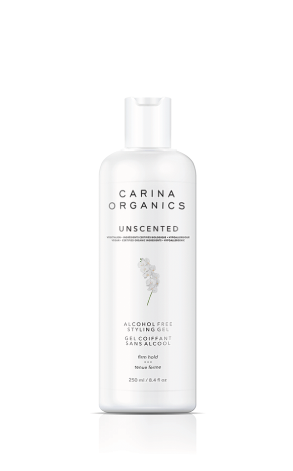 Carina Organics Unscented Alcohol-Free Styling Gel Firm Hold 250ml