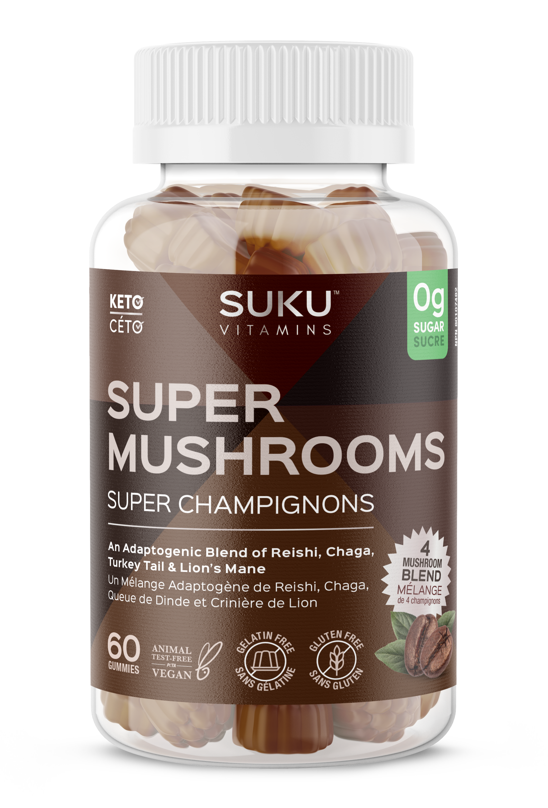 SUKU Super Mushrooms 60 Gummies