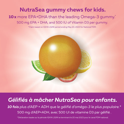 Nutrasea Kids Omega- 3 Tropical Citrus Flavour 30 Gummies
