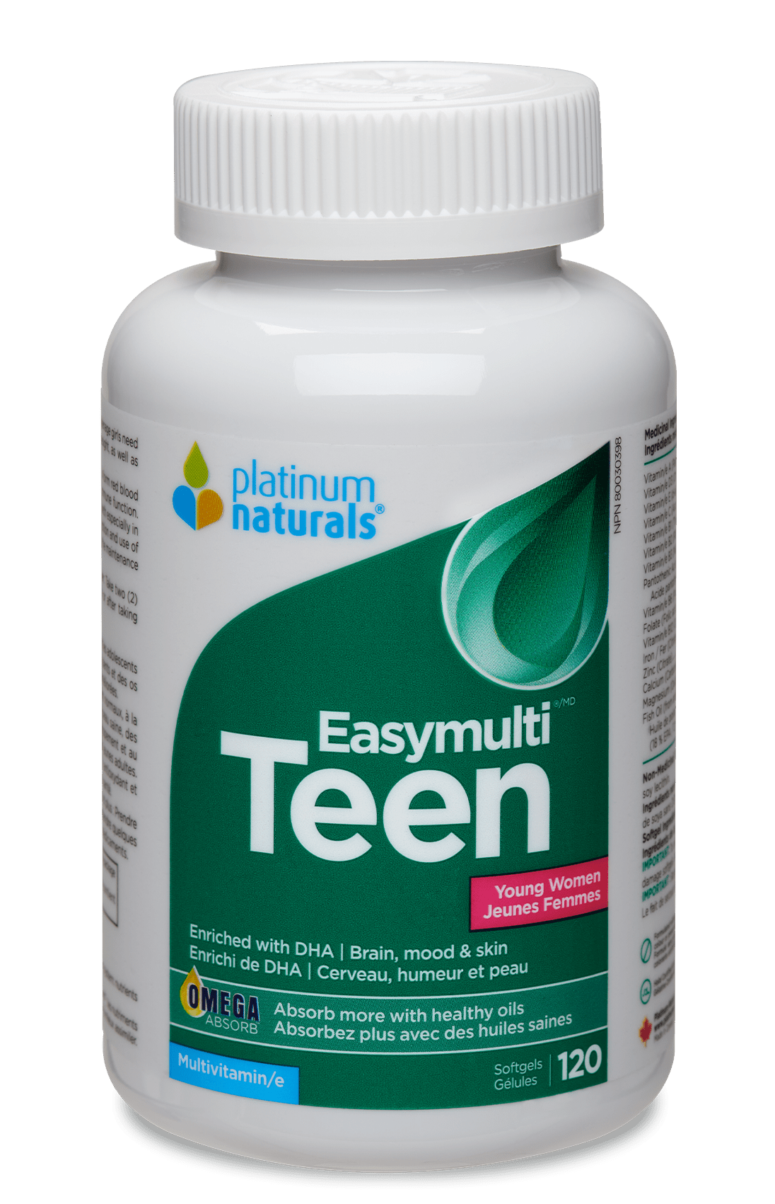 Platinum Naturals Teen Easy Multi Young Women 120 Softgels