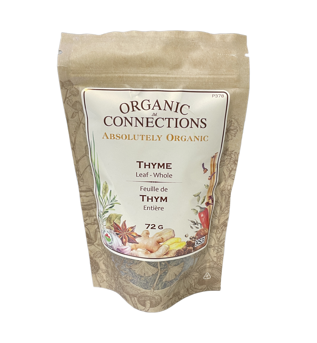 Organic Connections Organic Thyme Leaf Whole 72g