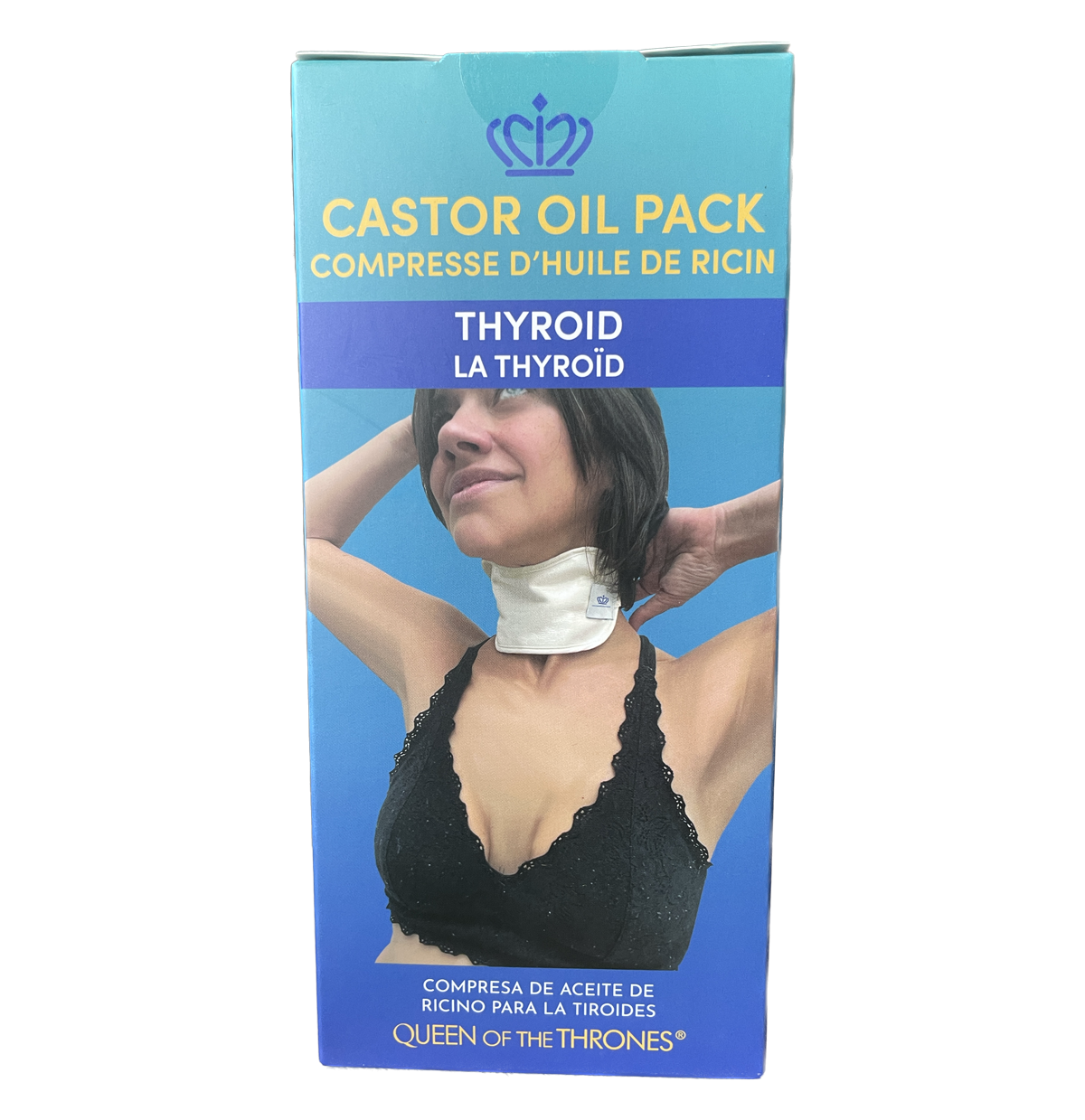 Queen of the Thrones Original Organic Thyroid Castor Oil Pack