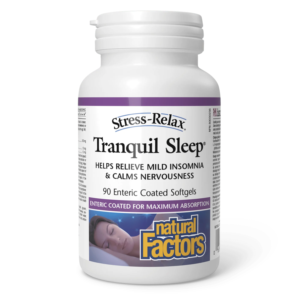 Natural Factors Stress-Relax Tranquil Sleep 90 Softgels