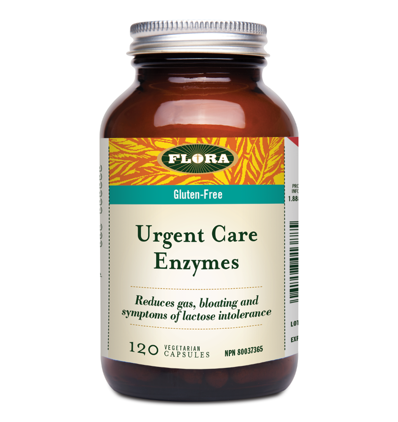 Flora Urgent Care Enzymes 120 Vegetarian Capsules