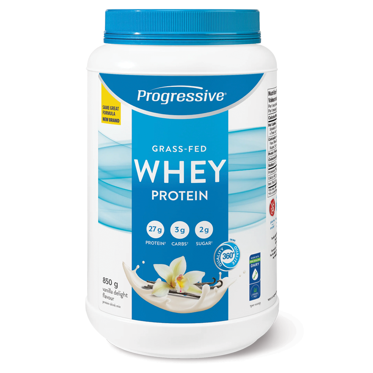 Progressive Grass-Fed Whey Protein Vanilla 850g