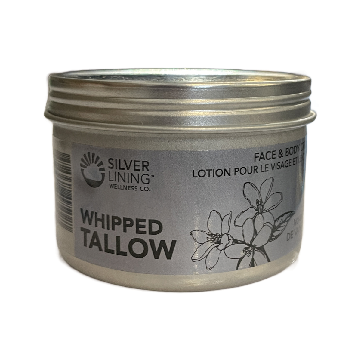 Silver Lining Whipped Tallow Face & Body Cream Vanilla 100ml