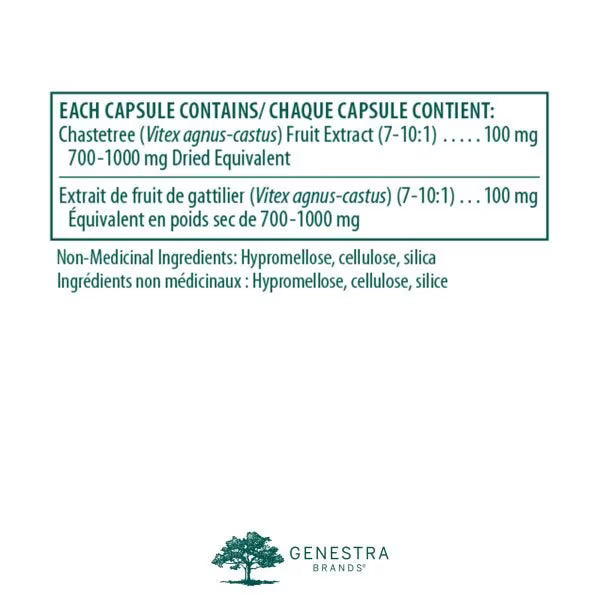 Genestra Vitex agnus-castus 60 vegetarian capsules