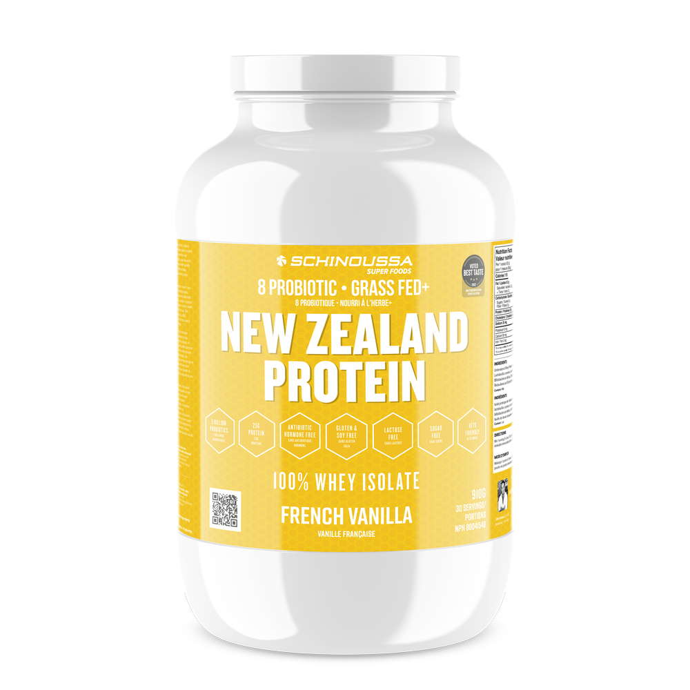 Schinoussa NZ Probiotic Whey Protein Isolate Vanilla 2lbs