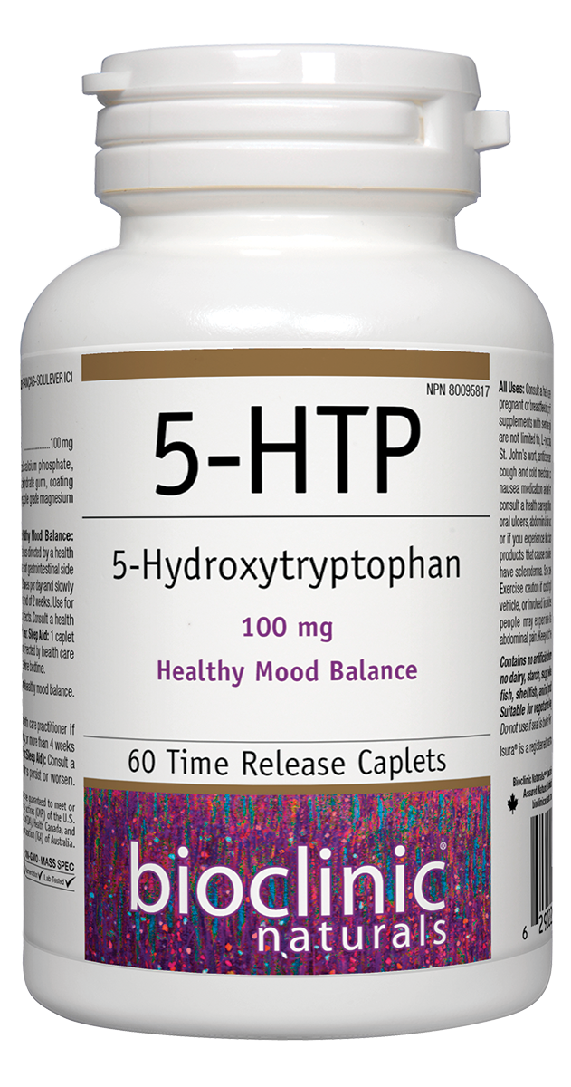 Bioclinic Naturals 5-HTP 60 Time Release Caplets
