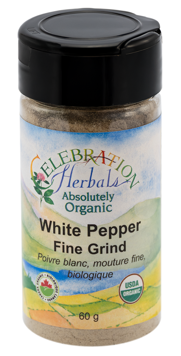 Celebration Herbals Organic White Pepper Fine Grind 60g