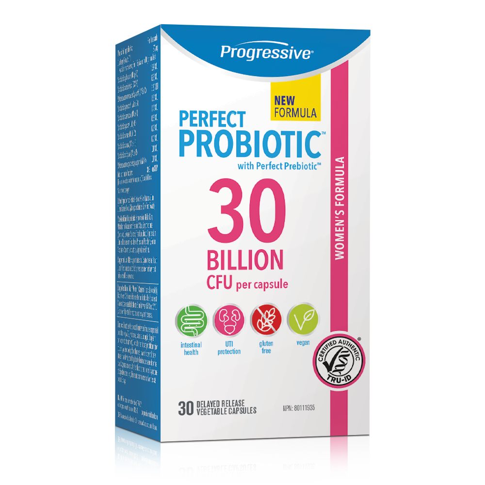 Progressive Perfect Probiotic Women's Formula 30 Billion 30 DR Vegetarian Capsules