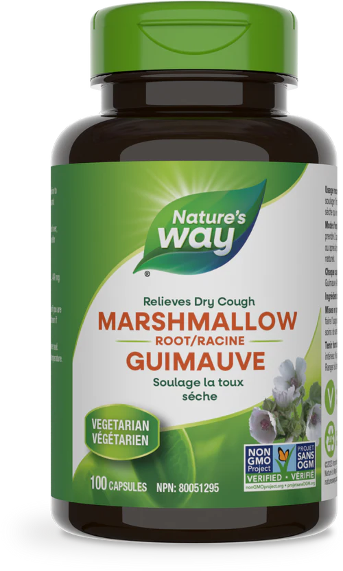 Nature's Way Marshmallow Root 480 mg 100 Vegetarian Capsules