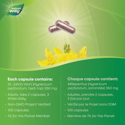 Nature's Way St. John's Wort 100 Capsules