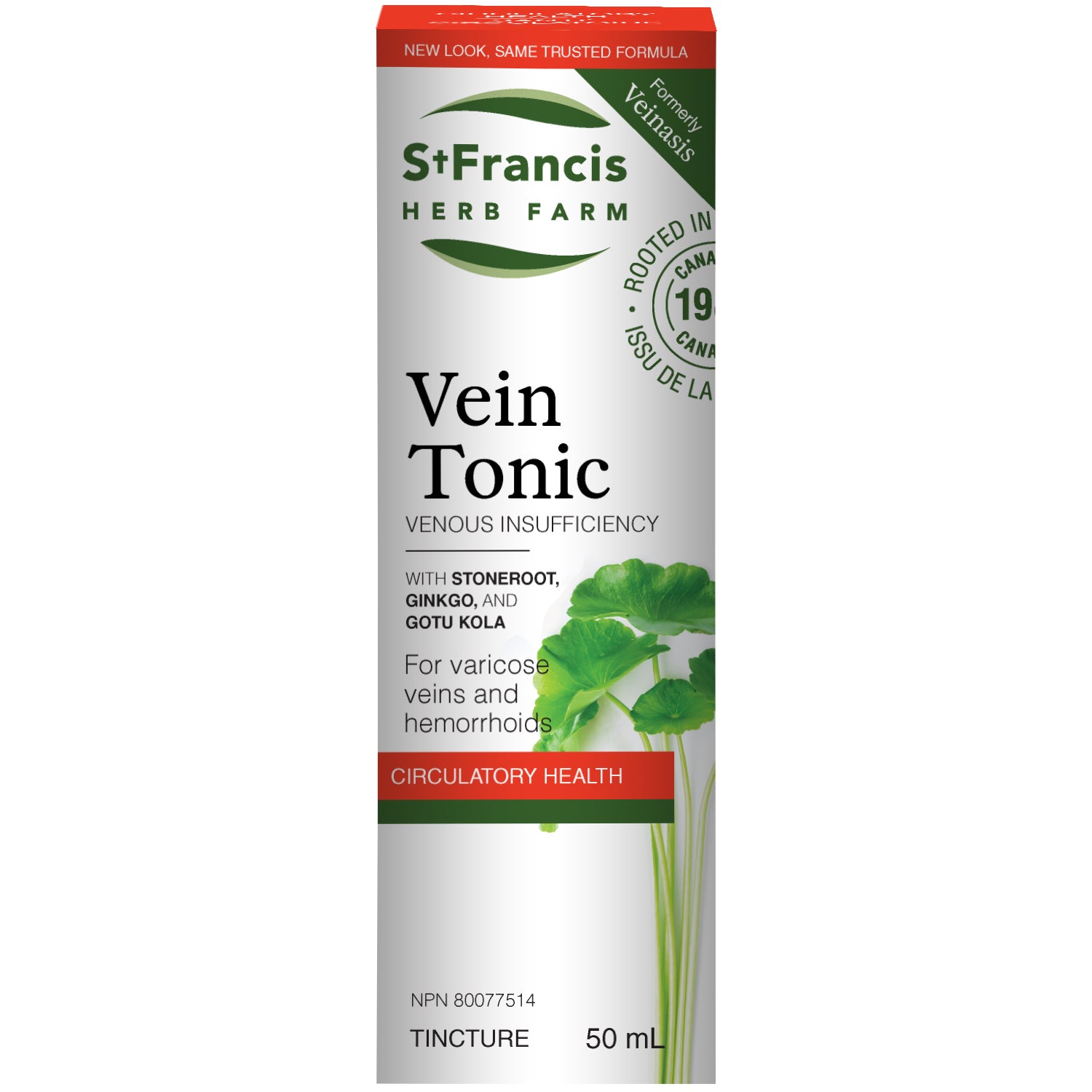 St. Francis Vein Tonic Tincture 50ml (Formerly Veinasis)