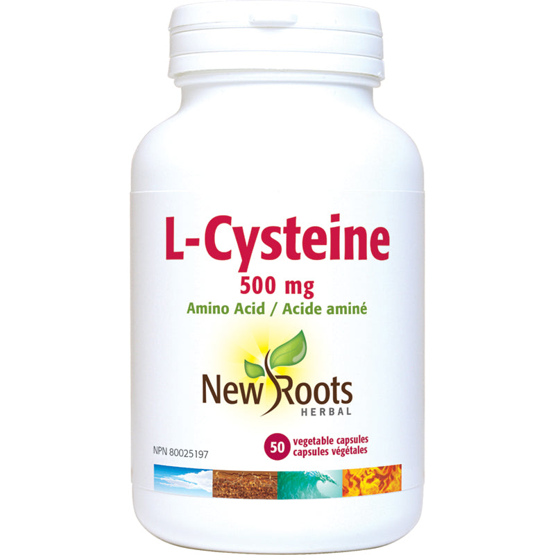New Roots L-Cysteine 500mg 50 Vegetarian Capsules