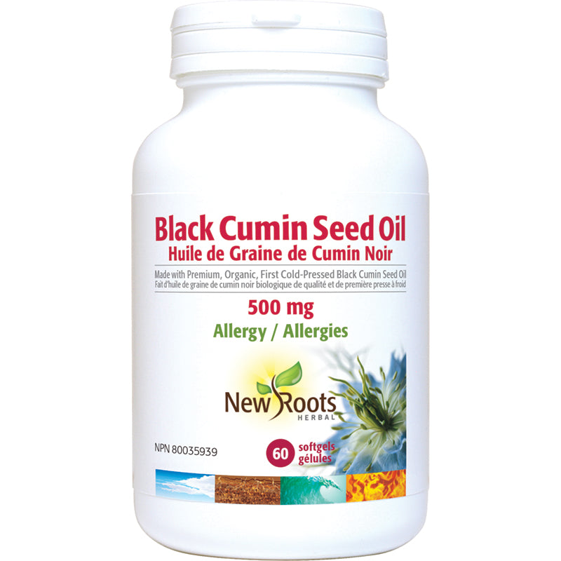 New Roots Black Cumin Seed Oil 500mg 60 Softgels