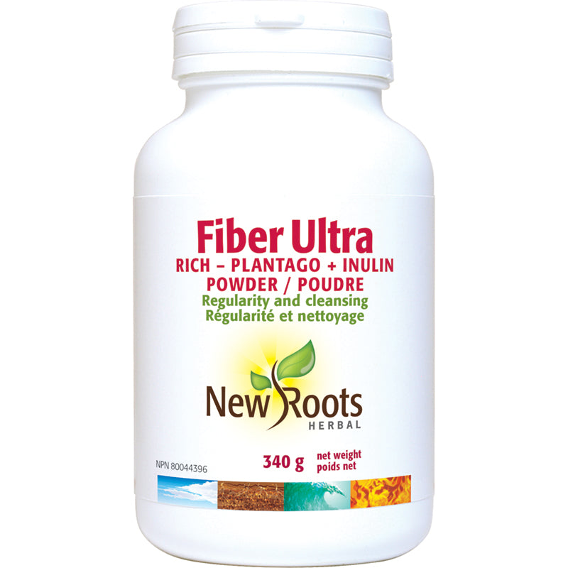New Roots Plantago + Inulin, Fiber Ultra Rich 340g