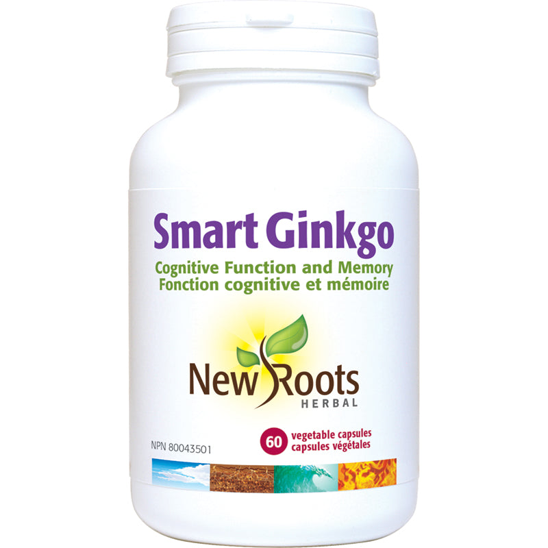 New Roots Smart Ginkgo 60 Vegetable Capsules